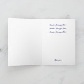 Modèle de carte de voeux juste puisque (Intérieur)