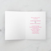 Modèle de carte de vœux Mariage (Intérieur)