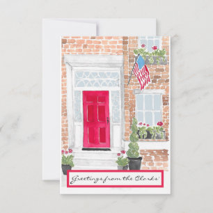 Modèle de carte de voeux patriotique