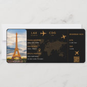 Modèle de carte d'embarquement modifiable (Devant)