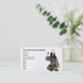 Modèle de carte d'entreprise de construction (Debout devant)