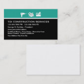 Modèle de carte d'entreprise de construction (Devant / Derrière)