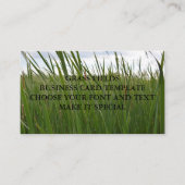 MODÈLE DE CARTE D'ENTREPRISE GRASS FIELDS (Devant)
