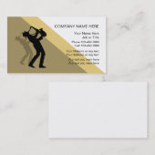 Modèle de carte d'industrie musicale de jazz (Devant / Derrière)