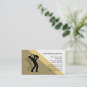 Modèle de carte d'industrie musicale de jazz (Debout devant)