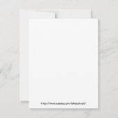 Modèle de carte d'invitation pour un chaton mignon (Dos)