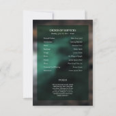 Modèle de carte d'ordre de service funéraire (Dos)