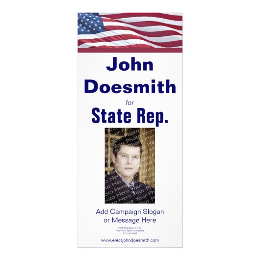 Modèle de carte électorale politique (Devant)