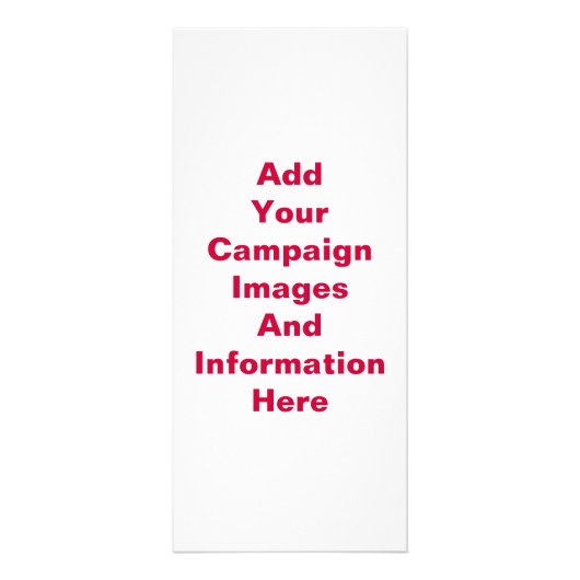 Modèle de carte en rack de campagne électorale pol (Dos)