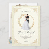 Modèle de carte faire-part de mariage (Devant / Derrière)