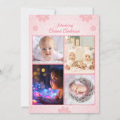 Modèle de carte faire-part de naissance (Dos)