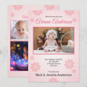 Modèle de carte faire-part de naissance (Devant / Derrière)