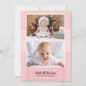 Modèle de carte faire-part de naissance (Dos)