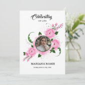 Modèle de carte Faire-part funéraire (Debout devant)