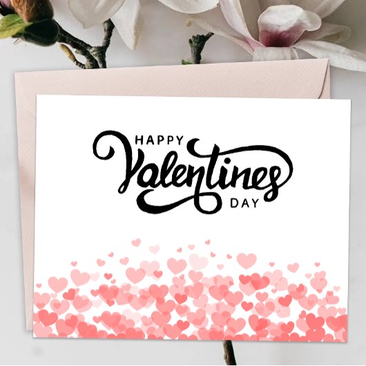 Modèle de carte Heureuse Sainte-Valentin