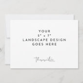 Modèle de carte horizontale de paysage d'impressio (Dos)