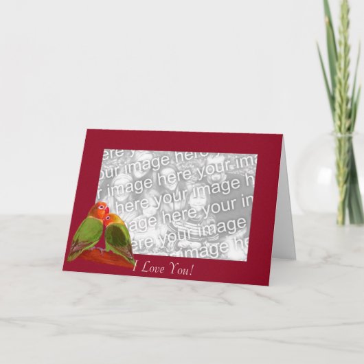 Modèle de carte - Je t'aime (Devant)