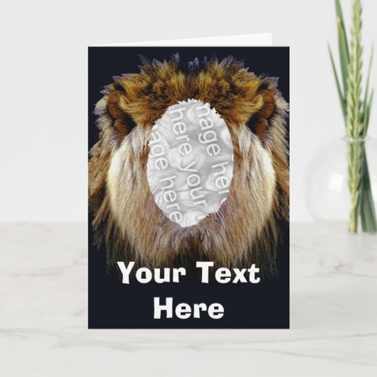Modèle de carte - Lionface (Devant)