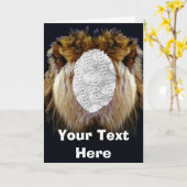 Modèle de carte - Lionface (Fleur jaune)