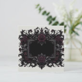 Modèle de carte noire Bourgogne, Invitation (Debout devant)