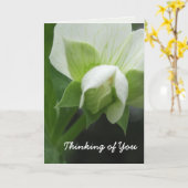 Modèle de carte Pensées pour toi personnalisable (Fleur jaune)