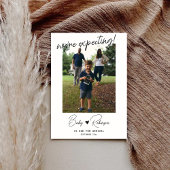 Modèle de Carte photo de grossesse