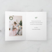 Modèle de carte photo minimaliste moderne de Noël (Intérieur)