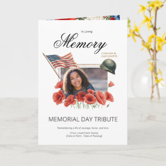 Modèle de carte photo pour le Memorial Day modifia