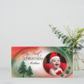 Modèle de carte photo pour ma première carte de No (Debout devant)