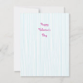 Modèle de carte plate Valentine Hearts (Dos)