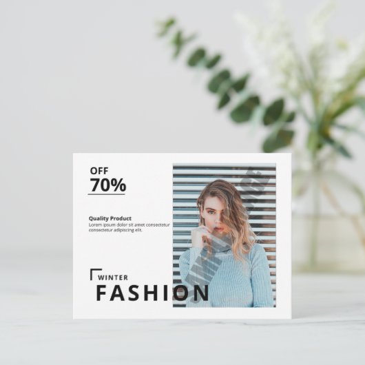 Modèle de carte postale (Debout devant)