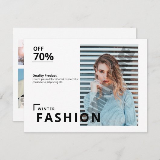 Modèle de carte postale (Devant / Derrière)