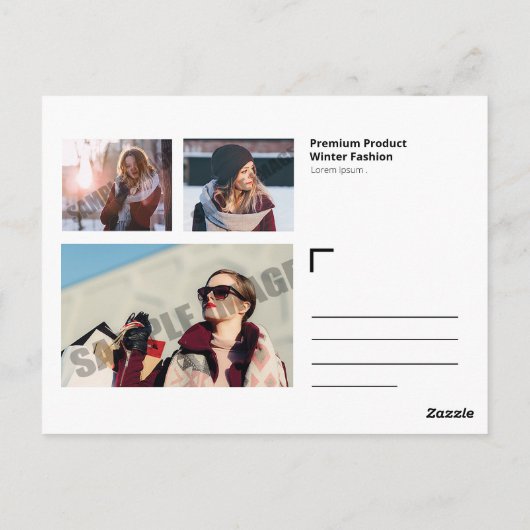 Modèle de carte postale (Dos)