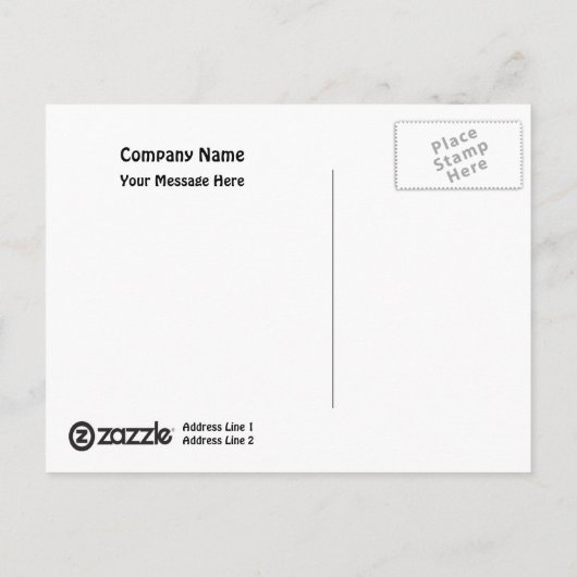 Modèle de carte postale (Dos)