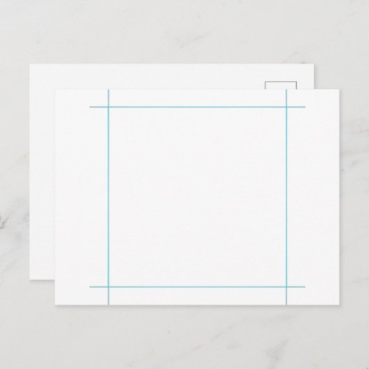 Modèle de carte postale (Devant / Derrière)