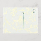 Modèle de carte postale à rouleaux verts (Dos)