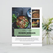 Modèle de Carte Postale Alimentaire (Debout devant)