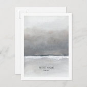 Modèle de carte postale Artiste Minimaliste (Devant / Derrière)