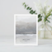 Modèle de carte postale Artiste Minimaliste (Debout devant)