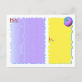 Modèle de carte postale Balls & Bubbles № 27 (Dos)