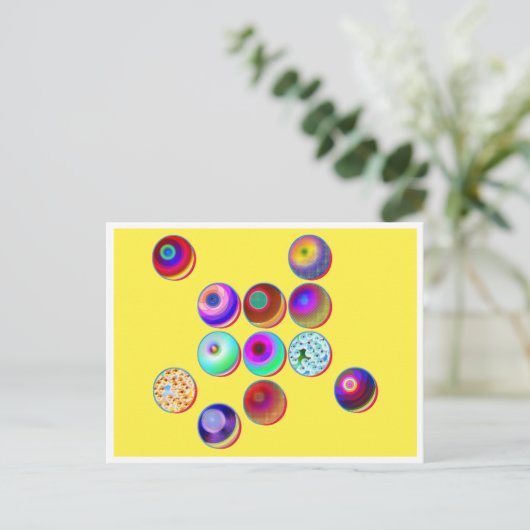 Modèle de carte postale Balls & Bubbles № 27 (Debout devant)