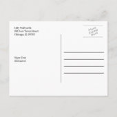 Modèle de carte postale de massage de beauté de Sp (Dos)