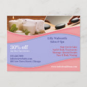 Modèle de carte postale de massage de beauté de Sp (Devant)