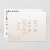 Modèle de carte postale de promotion de livre (Devant / Derrière)