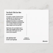 Modèle de carte postale de promotion de livre (Dos)