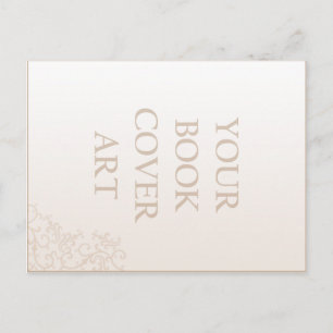 Modèle de carte postale de promotion de livre