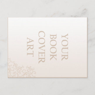 Modèle de carte postale de promotion de livre