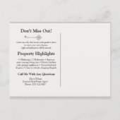 Modèle de carte postale éditable pour une visite d (Dos)