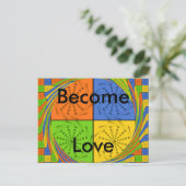 Modèle de carte postale horizontale (Debout devant)