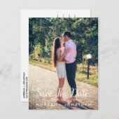 Modèle de carte postale pour annoncer une date à r (Devant / Derrière)